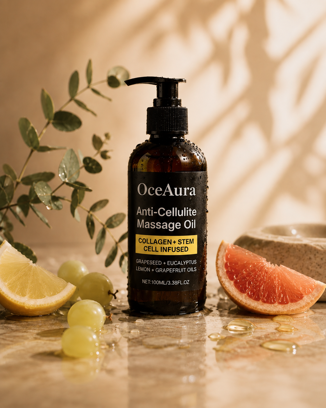 OceAura Anti Cellulite Massage Oil